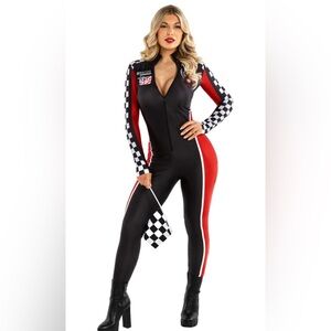 Black and Red Checkered Jumpsuit
